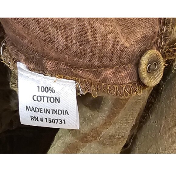 Young Threads Denim Patchwork Hoodie Top M NWT - Picture 4 of 6